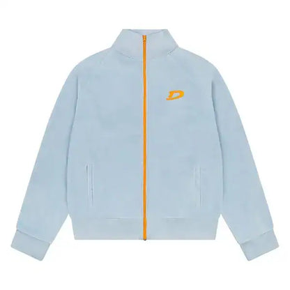 Denim Tears Velour Warmup Jacket 'Light Blue