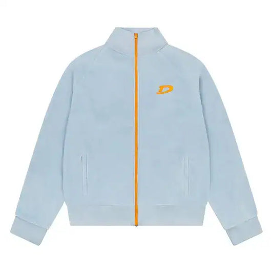 Denim Tears Velour Warmup Jacket 'Light Blue