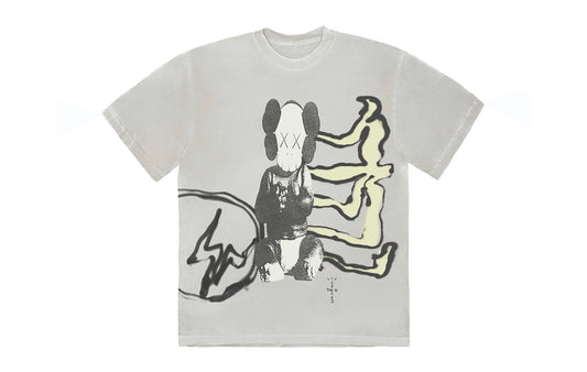 Travis Scott Cactus Jack + Kaws For Fragment Tee Aged Yellow