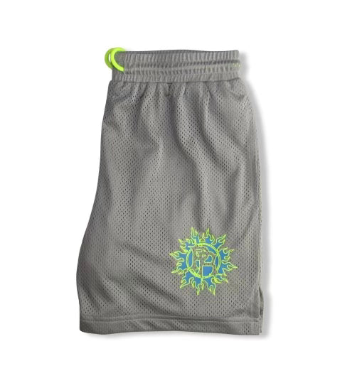Proven Radiant Mesh Shorts Grey/Neon Green