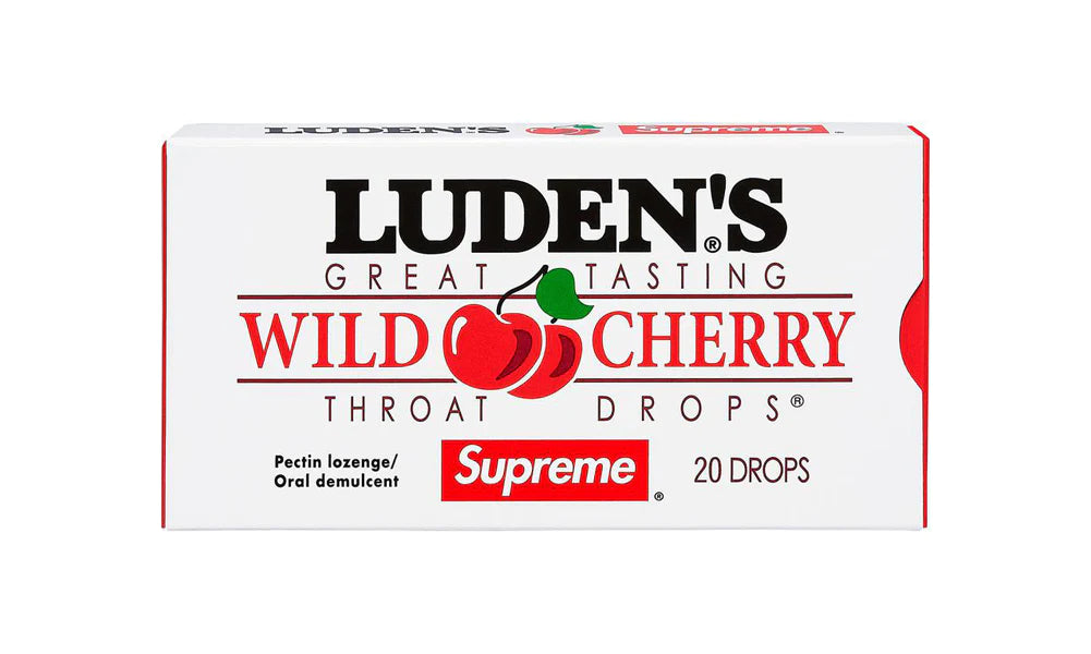 Supreme x Luden's Wild Cherry Throat Drops Box
