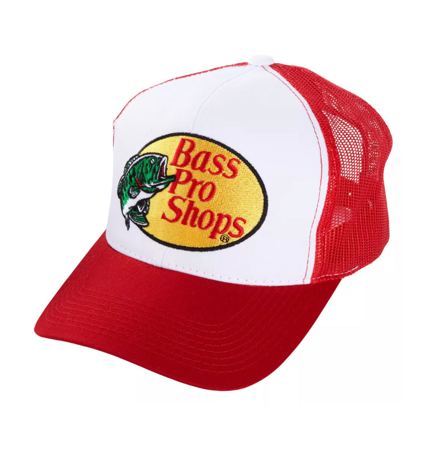 Bass Pro Shops Mesh Cap Red/White